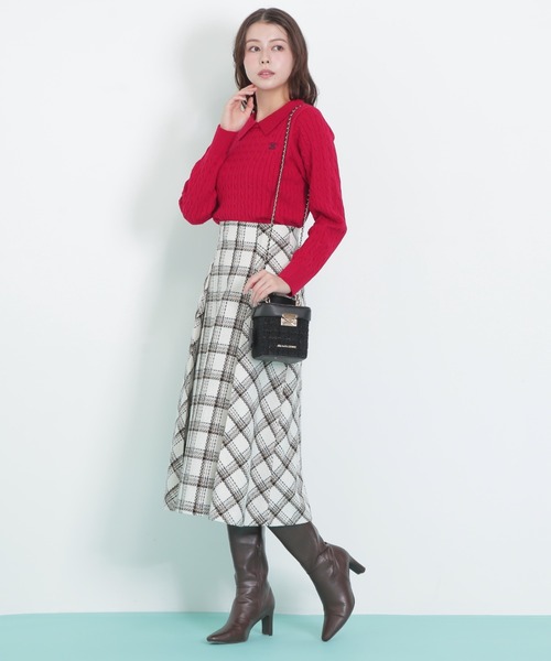 新品未使用 マイストラーダ ロービングチェックタイトスカート JILL by JILL STUART（ジルバイジルスチュアート） スカート