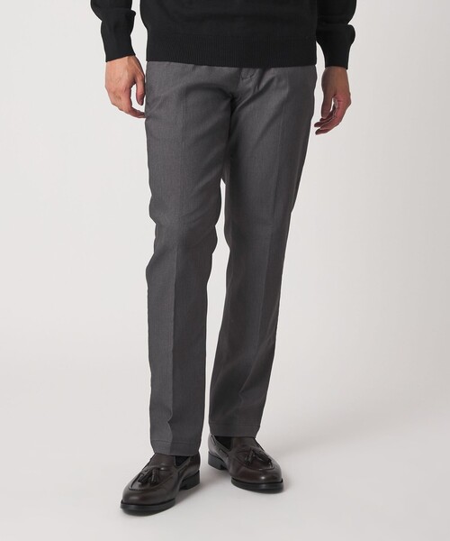 A DAY IN THE LIFE スラックス 裏起毛 ツイル ノープリーツ スラックス