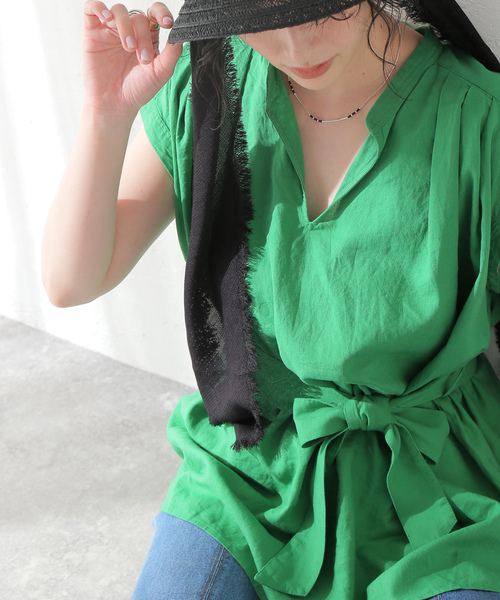 「JOURNAL STANDARD relume」 半袖ブラウス FREE ベージュ レディース_画像7
