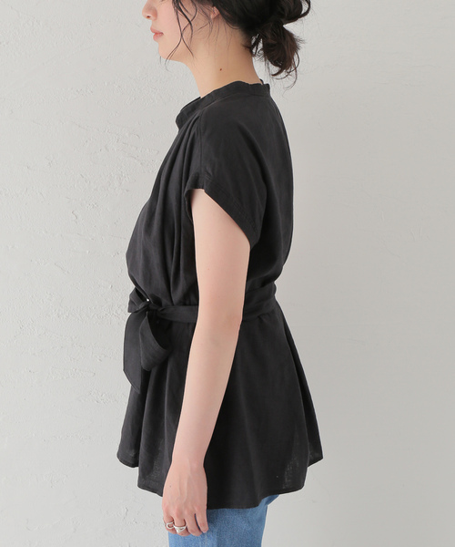 「JOURNAL STANDARD relume」 半袖ブラウス FREE ベージュ レディース_画像9