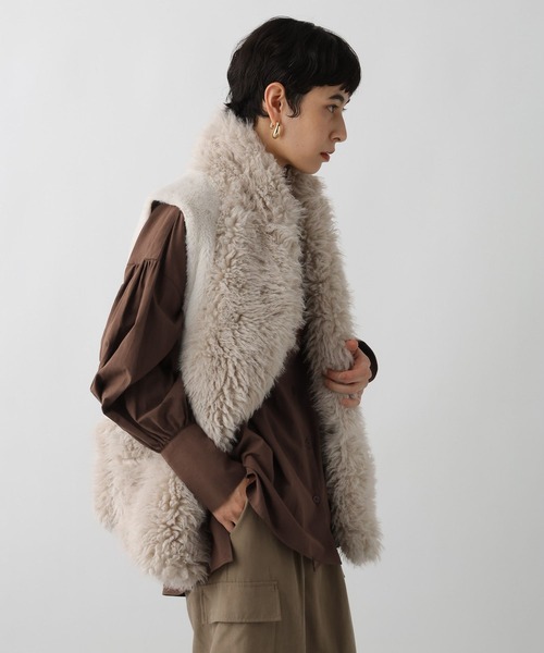 最終値下げです！リアル羊毛ベスト クリーム色 最終値下げです！リアル羊毛ベスト クリーム色