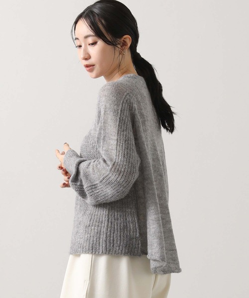 グレー モヘア混 セーター サイズ38 Audrey and John Wad（オードリーアンドジョンワッド） ニット