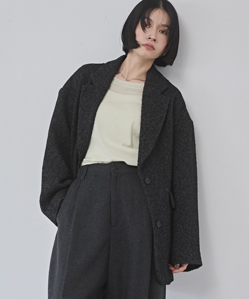 civvy. ヘリンボーン / バーズアイテーラードジャケット hunch（ハンチ） ジャケット テーラードジャケット ヘリンボーン