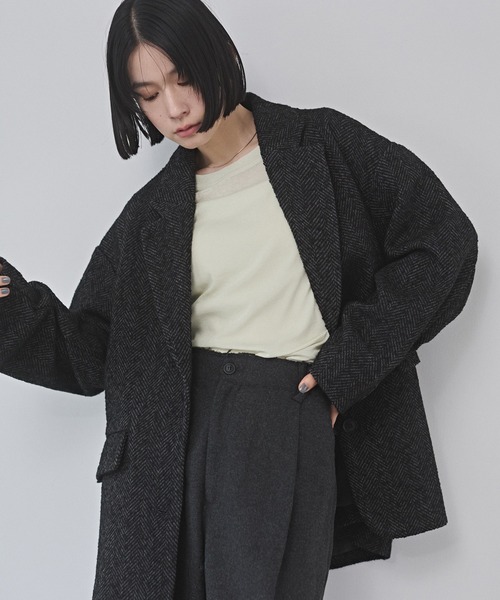 hunch（ハンチ） ジャケット テーラードジャケット ヘリンボーン
