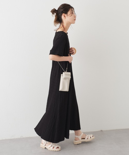 「Kastane」 半袖ワンピース 0 オレンジ レディース_画像9