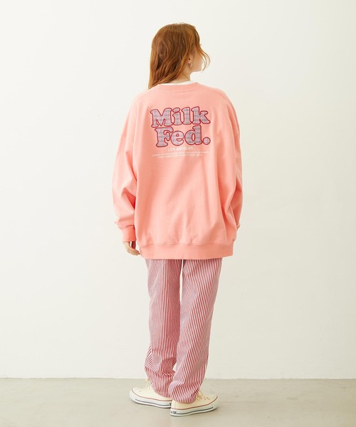 ミルクフェド新品タグ付きグレースウェット MILKFED.（ミルクフェド） トレーナー スウェット STENCIL LOGO BASIC