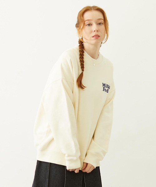 MILKFED スウェット ミルクフェド MILKFED.（ミルクフェド） スウェット MILKFED EMBROIDERED BAR SWEAT