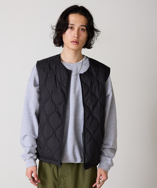 新品未使用 Schott x TAION Mサイズ キルティングベスト ブラック Schott N.Y.C（ショット） ダウンベスト ベスト Schott/ショット×TAION