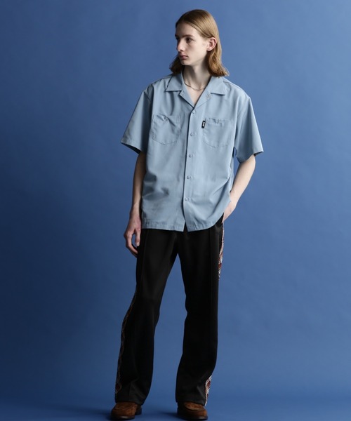「schott」 半袖シャツ 2XL オレンジ メンズの画像