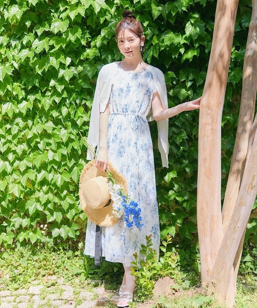 「SWINGLE」 ニットカーディガン MEDIUM オフホワイト レディース_画像6