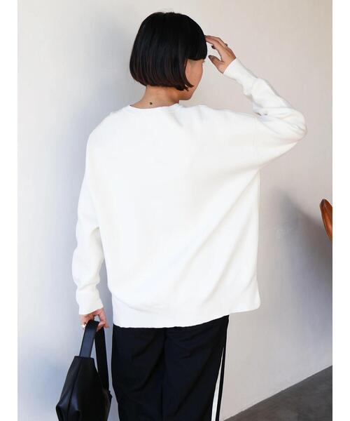 「AMERICAN HOLIC」 長袖ニット M ネイビー レディース_画像9