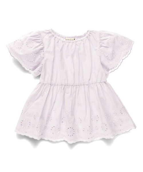 「branshes」 「KIDS」半袖ブラウス 110 ラベンダー キッズ_画像8