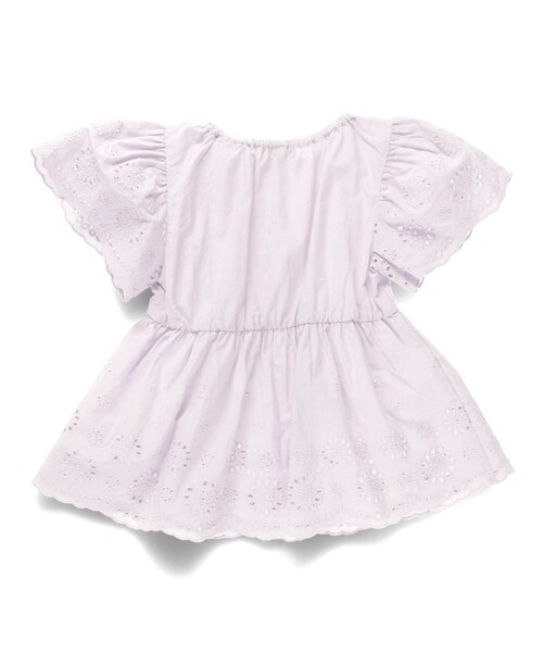 「branshes」 「KIDS」半袖ブラウス 110 ラベンダー キッズ_画像9