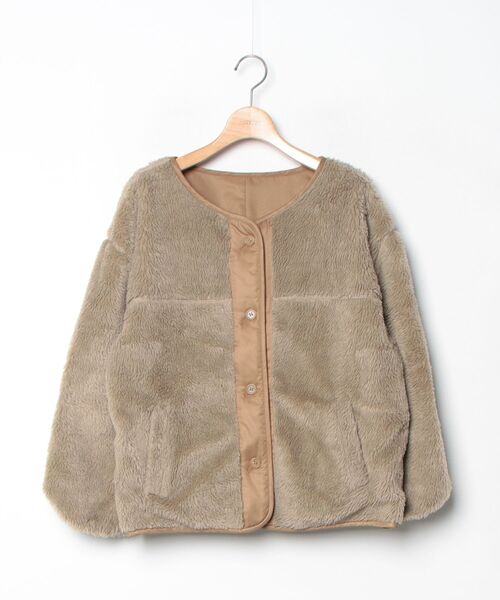 URBAN RESEARCH Sonny Label ノーカラージャケット FREE ブラウン