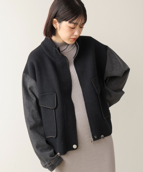 Bou Jeloud（ブージュルード） デニムジャケット gジャン デニムコンビ