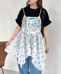 ブラウス シャツ 2WAYイレヘムキャミチュニ...の詳細画像3