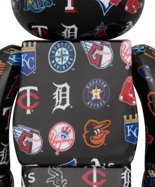 BE@RBRICK フィギュア AMERICAN LEAGUE(TM) BLACK Ver. 100％ ＆ 400