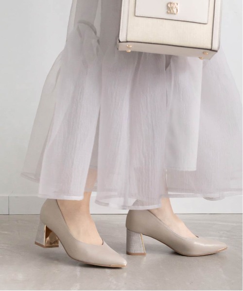 「RANDA」 パンプス 25.5 グレー レディース_画像3