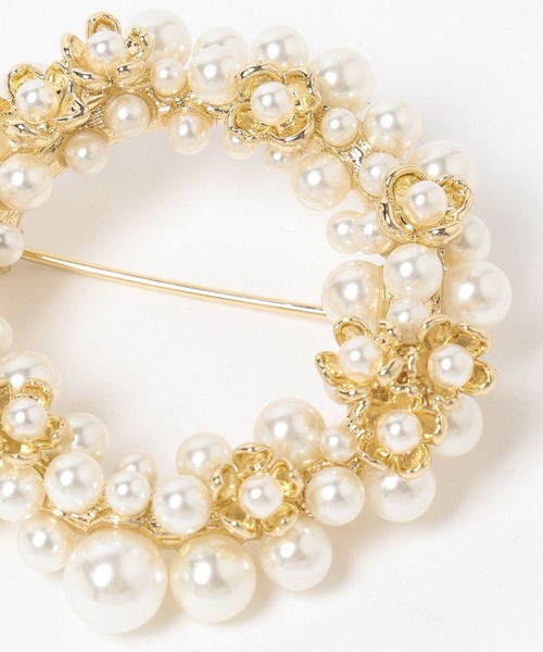 GLOBAL WORK（グローバルワーク） ブローチ フォーマルパールブローチ