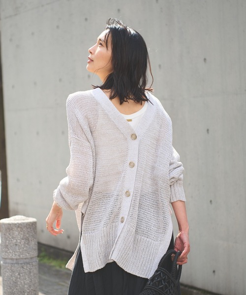RIVE DROITE ベージュ ニットカーディガン RIVE DROITE（リヴドロワ） ニットカーディガン FREE ベージュ