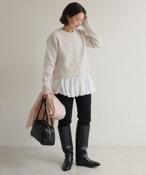 SLOBE IENA（スローブイエナ） tシャツ レイヤードペプラムロンTEE