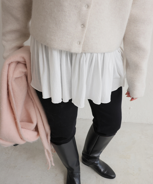 SLOBE IENA（スローブイエナ） tシャツ レイヤードペプラムロンTEE