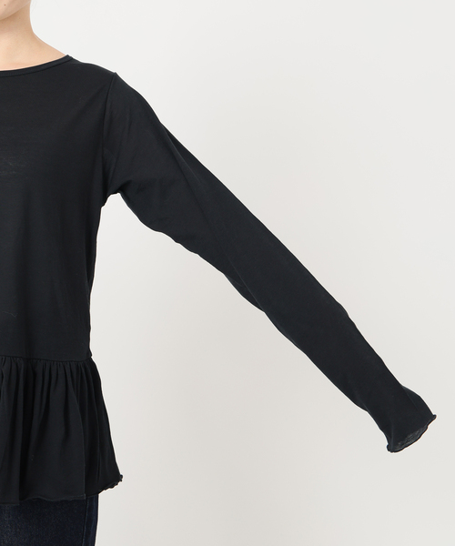 SLOBE IENA（スローブイエナ） tシャツ レイヤードペプラムロンTEE