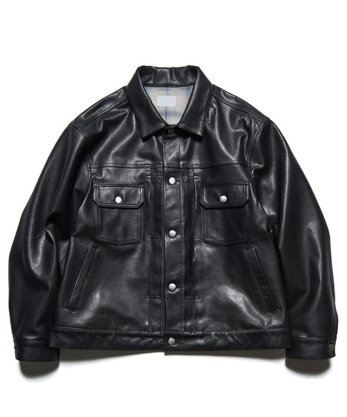 SOPHNET.（ソフネット） ブルゾン アウター LEATHER TRUCKER JACKET