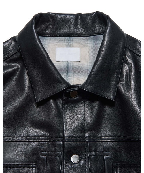 SOPHNET.（ソフネット） ブルゾン アウター LEATHER TRUCKER JACKET