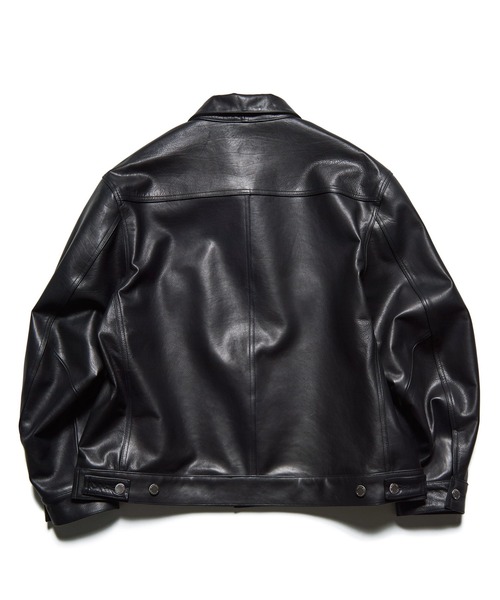 SOPHNET.（ソフネット） ブルゾン アウター LEATHER TRUCKER JACKET