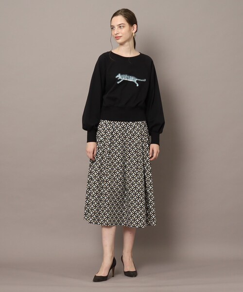 「DRESSTERIOR」 スウェットカットソー 38 ブラック レディース_画像4