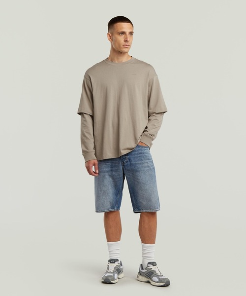 G-STAR RAW ワイドパンツ パンツ Deeggie Short/ワイドルーズデニム