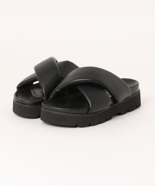 「RAY CASSIN」 フラットサンダル MEDIUM ブラック レディース_画像2