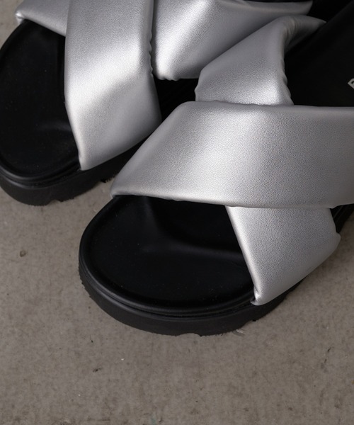 「RAY CASSIN」 フラットサンダル MEDIUM ブラック レディース_画像5