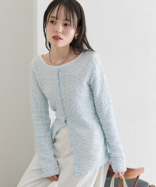 スーパービューティー☆44☆新品タグ付きお花レース袖切り替えカーディガン SuperBeauty（スーパービューティー） - KEI Collection ギャラリー