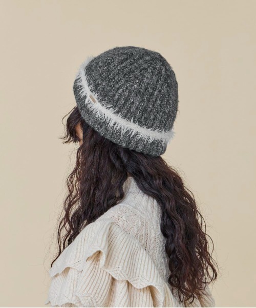 「kaorinomori」 ニットキャップ FREE ホワイト レディース_画像7