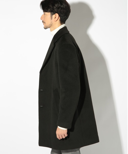 「UNION STATION」 チェスターコート S グレイッシュベージュ メンズ_画像7