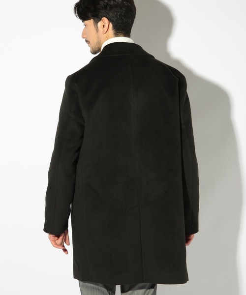 「UNION STATION」 チェスターコート S グレイッシュベージュ メンズ_画像8