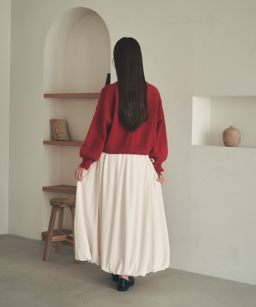 「moi tytto」 長袖ニット FREE オフホワイト レディース_画像5