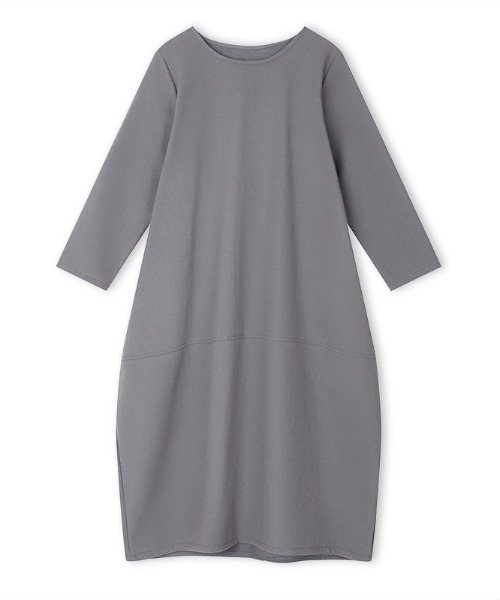 「COCOMOMO」 長袖ワンピース M ネイビー レディース_画像3