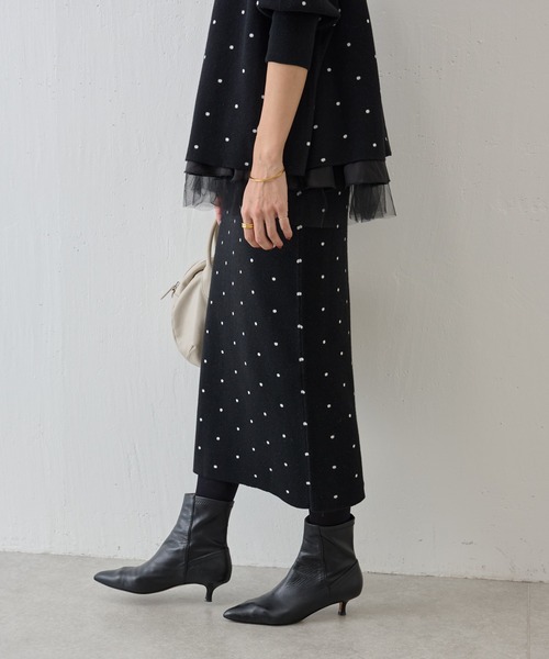 BEARDSLEY（ビアズリー） ニットスカート FREE ブラック系その他