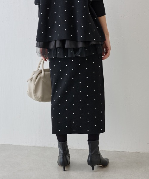 BEARDSLEY（ビアズリー） ニットスカート FREE ブラック系その他