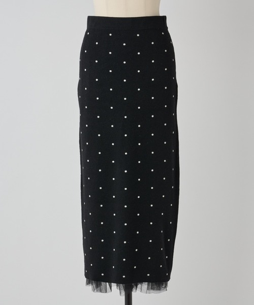 BEARDSLEY（ビアズリー） ニットスカート FREE ブラック系その他