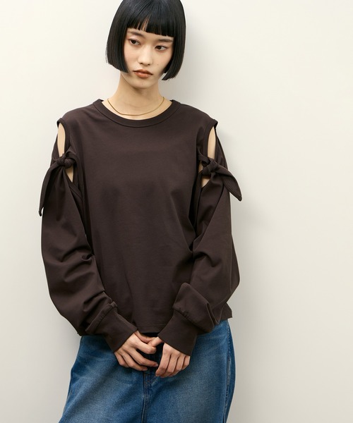 ADAM ET ROPE'（アダムエロペ） tシャツ 2WAYノットプルオーバー