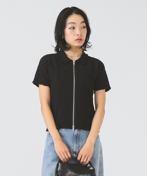 Ray BEAMS（レイ ビームス） カーディガン 半袖 「8/13 再値下げ」リブ