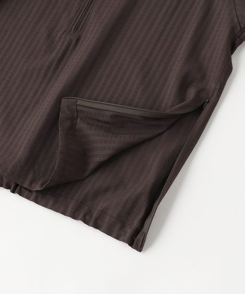 シャツ Product Twelve（プロダクトトゥエルブ）Techno Wool Sucker Half Zip Shirt メンズ レディースの画像