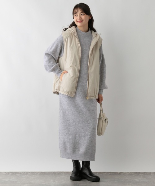 「GLOBAL WORK Smile Seed Store」 ニットワンピース LARGE ベージュ レディース_画像3
