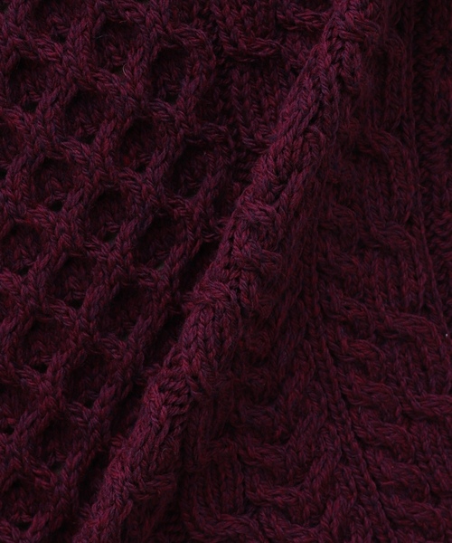 「INVERALLAN」 長袖ニット LARGE ホワイト×ホワイト メンズ_画像8