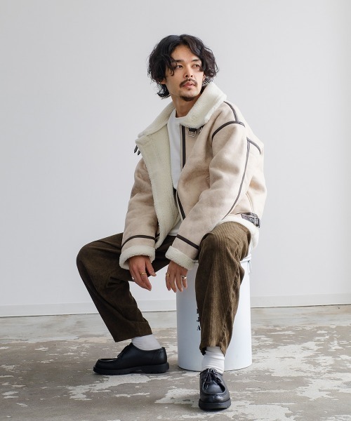 「improves」 「suggestion」ブルゾン MEDIUM ベージュ メンズ_画像5