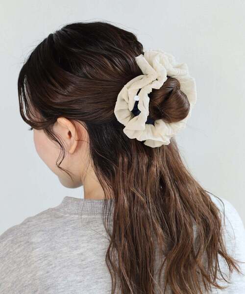ANEMONE（アネモネ） ヘアクリップ バイカラーシュシュクリップ